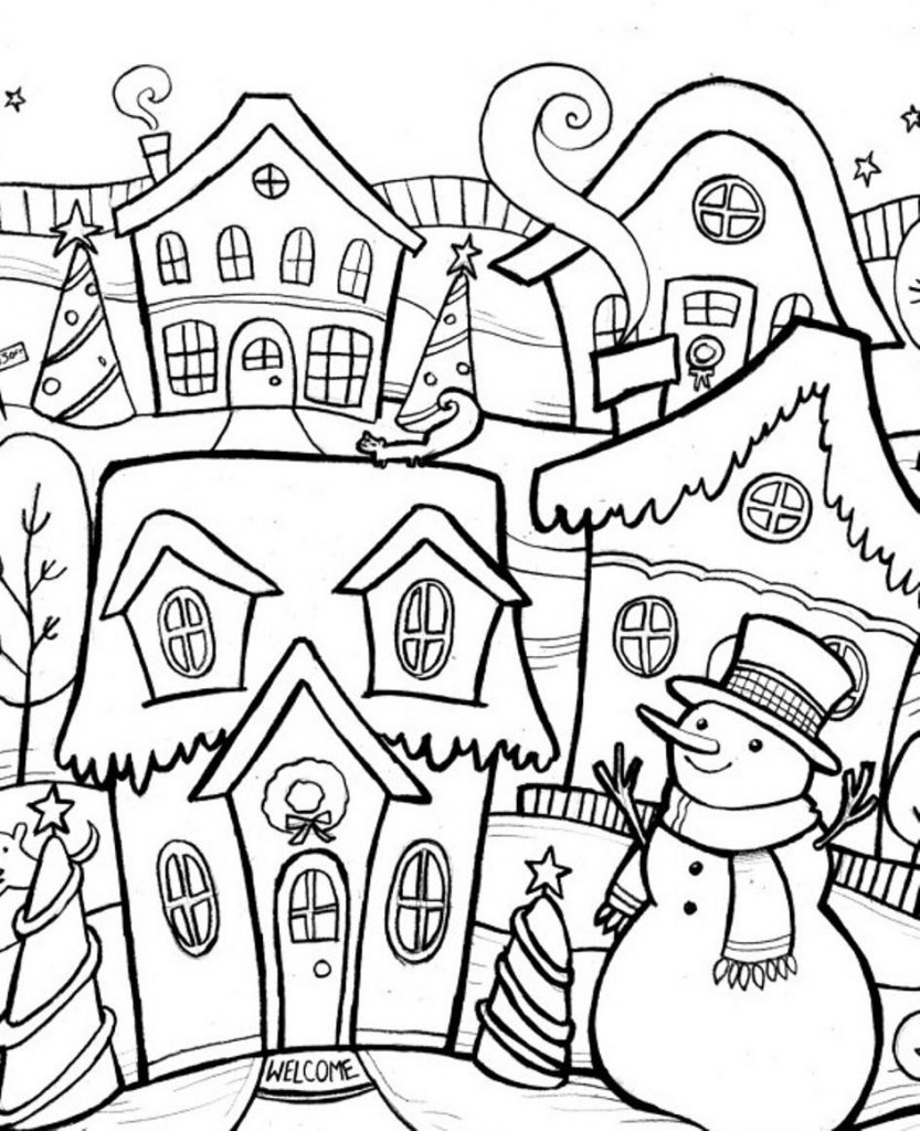 Coloring Pages For Adults Printable Christmas