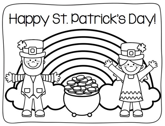 saint patricks day coloring pages to print - photo #19