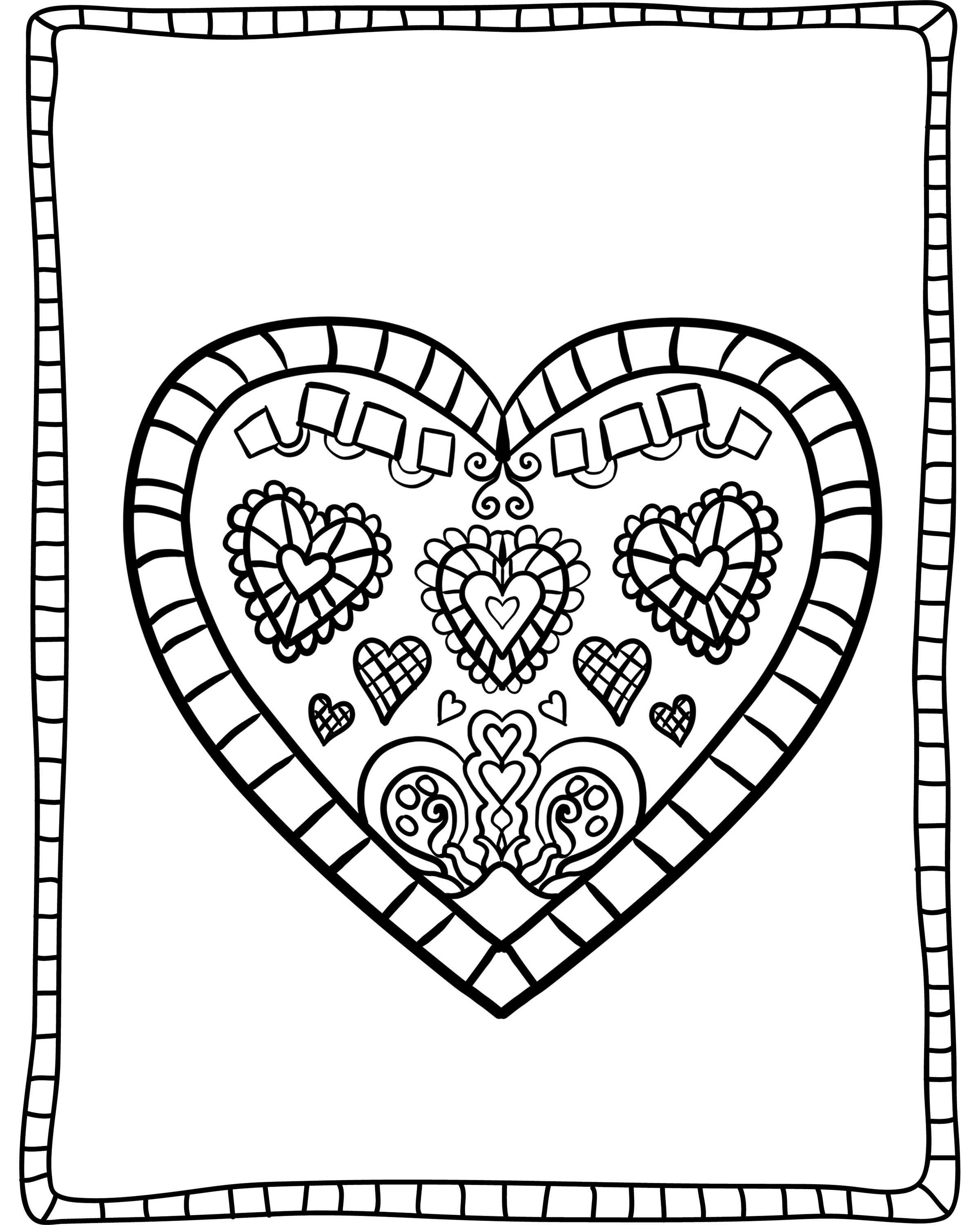 Valentines Day Coloring Pages for Adults - Best Coloring Pages For Kids