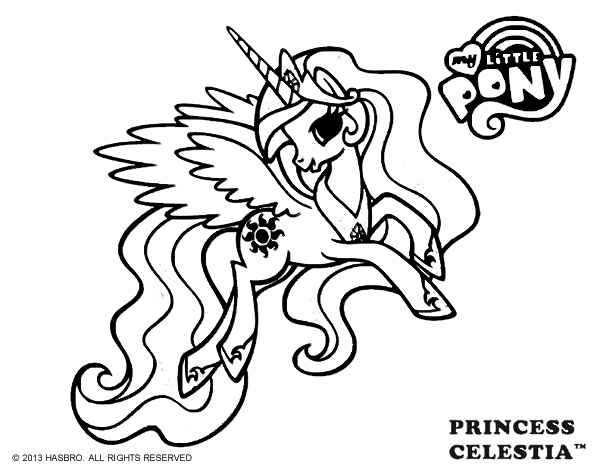 Princess Celestia Coloring Pages Best Coloring Pages For Kids