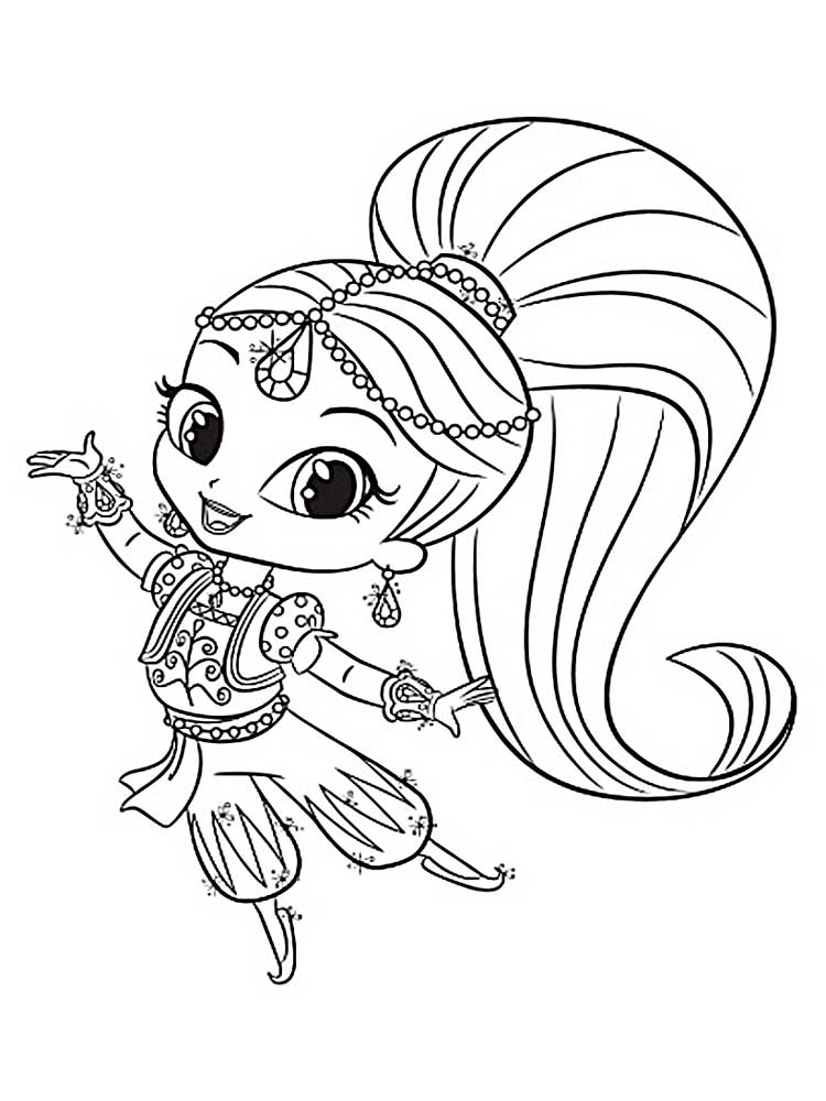 Shimmer and Shine Coloring Page Printables