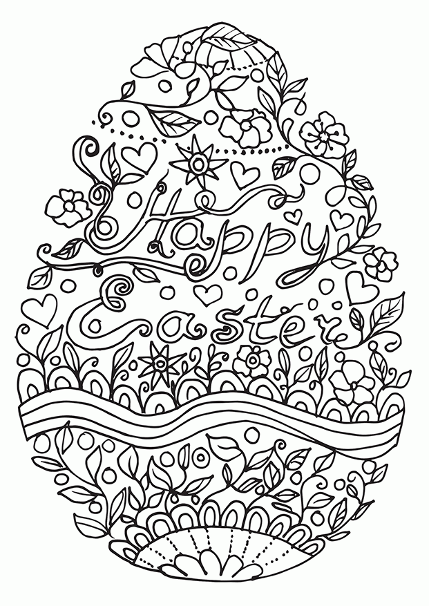 Easter Coloring Pages for Adults - Best Coloring Pages For Kids