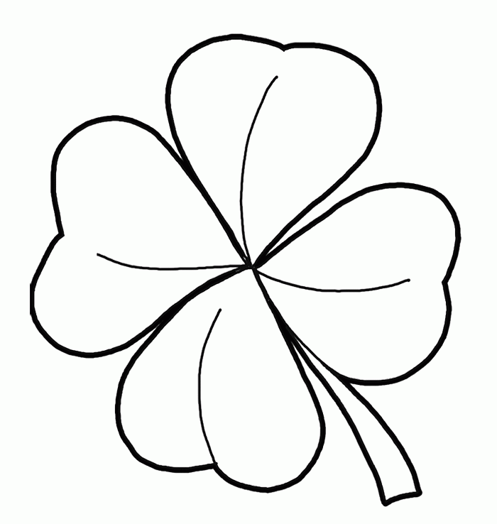 Four Leaf Clover Coloring Pages - Best Coloring Pages For Kids