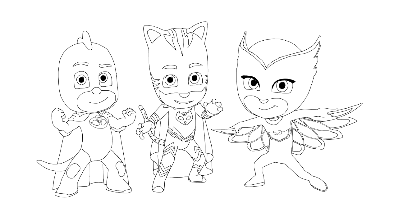 PJ Masks Coloring Pages Best Coloring Pages For Kids