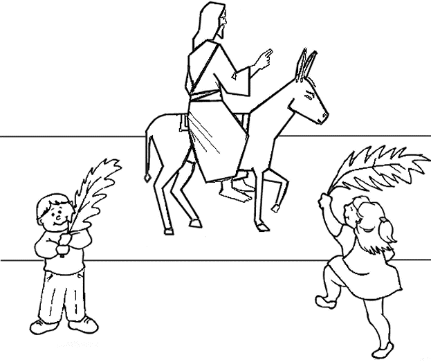 palm sunday coloring pages religious christmas - photo #8