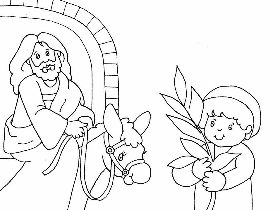 palm sunday coloring pages religious christmas - photo #10
