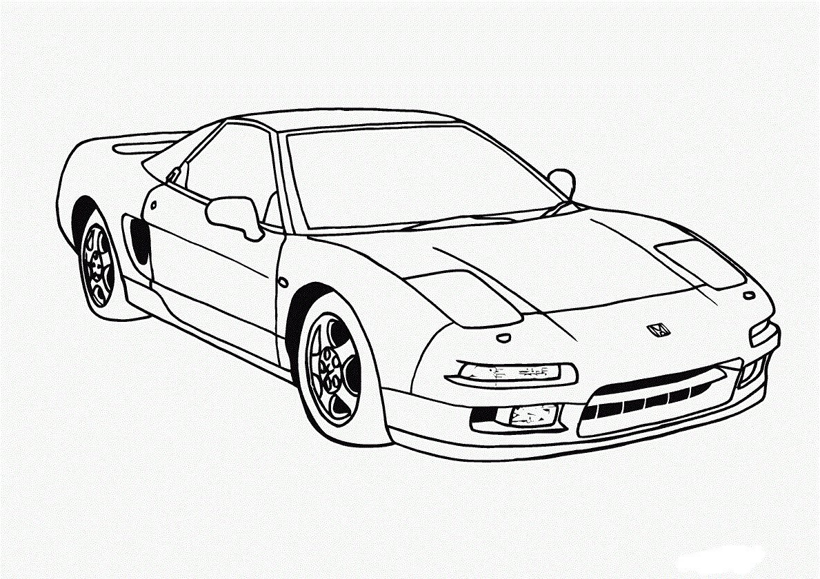 271 Simple Car Coloring Pages with Printable