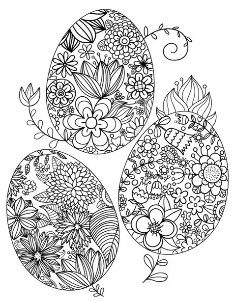 Easter Coloring Pages For Adults Free Printable
