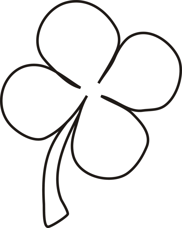 Four Leaf Clover Coloring Pages - Best Coloring Pages For Kids