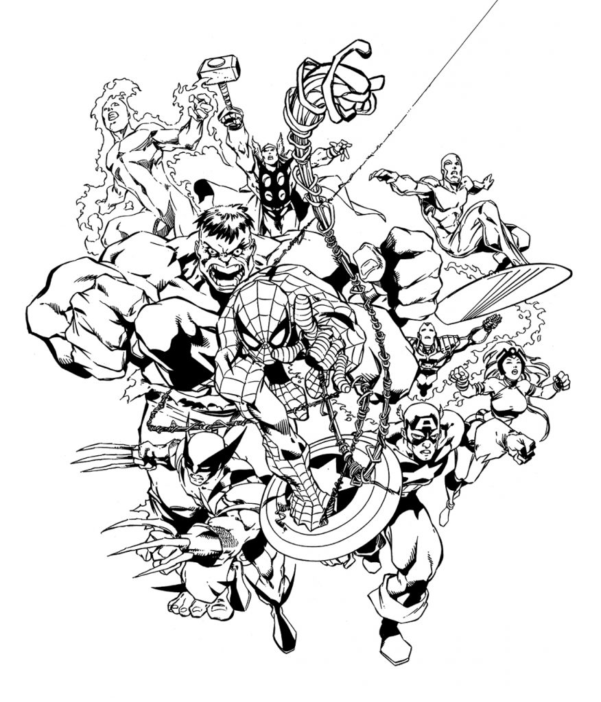 Marvel Coloring Pages Best Coloring Pages For Kids