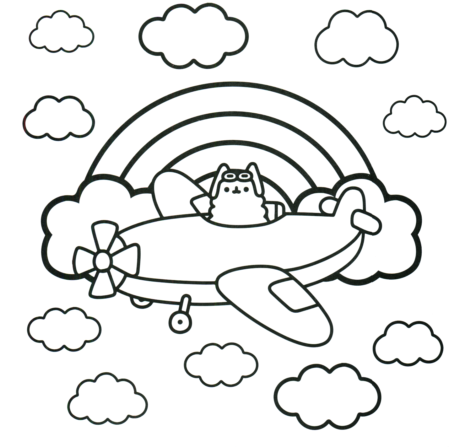 Pusheen Coloring Pages - Best Coloring Pages For Kids