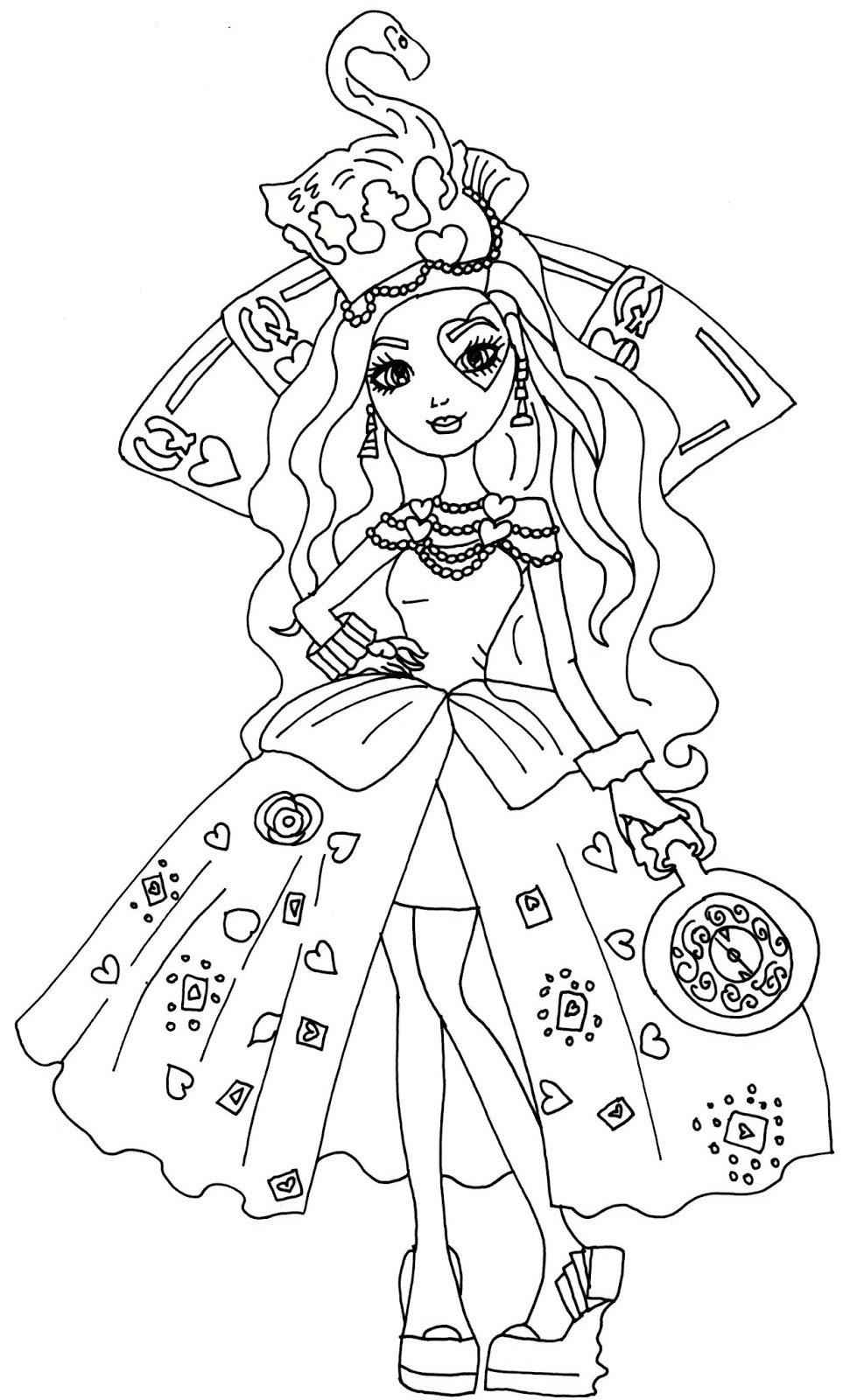 maddie hatter ever after high coloring pages - photo #28