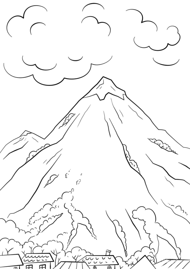 Mountains Coloring Pages Best Coloring Pages For Kids