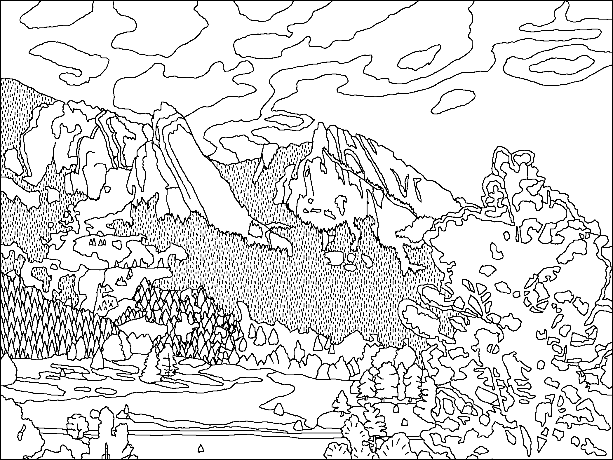 Mountains Coloring Pages Best Coloring Pages For Kids