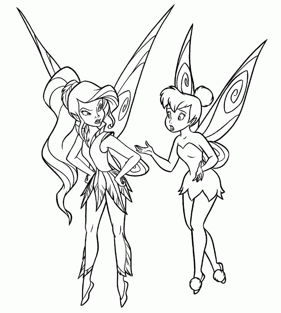 Baby Tinkerbell Coloring Pages