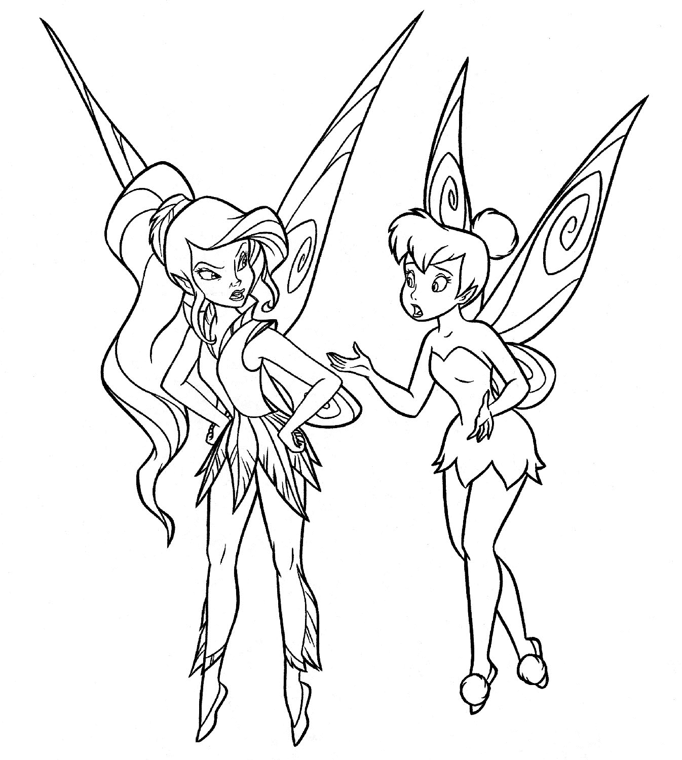 disney coloring pages of tinkerbell