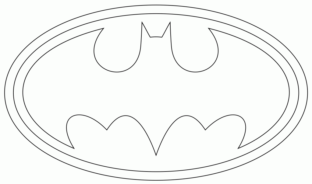 Batman Logo Coloring Page