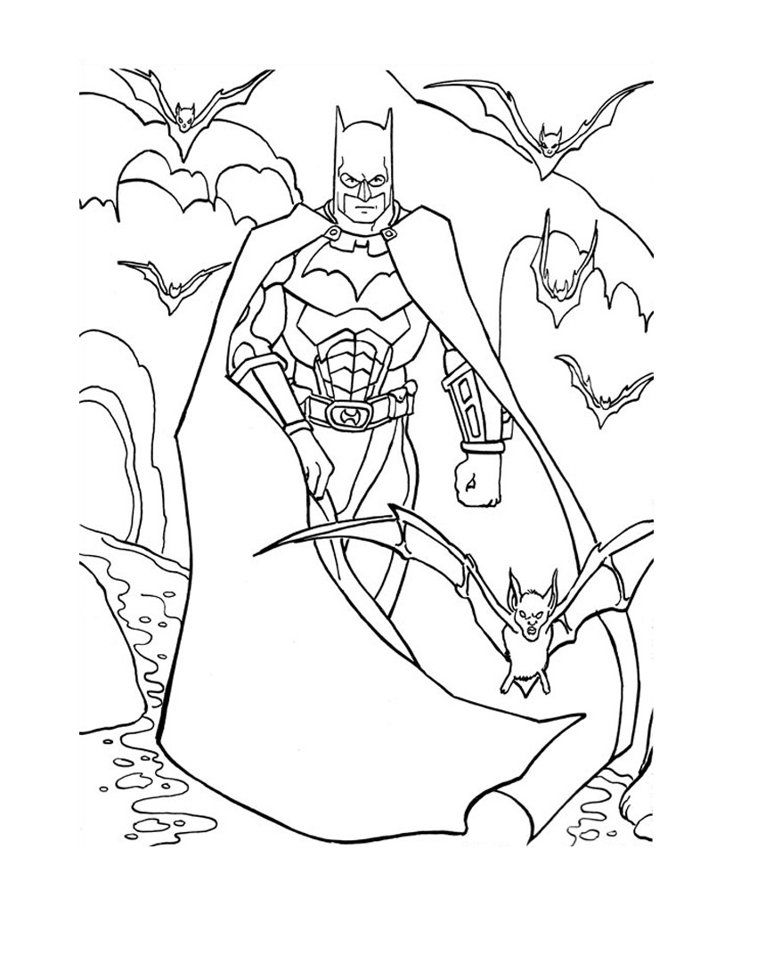 Printable Batman Coloring Pages 9