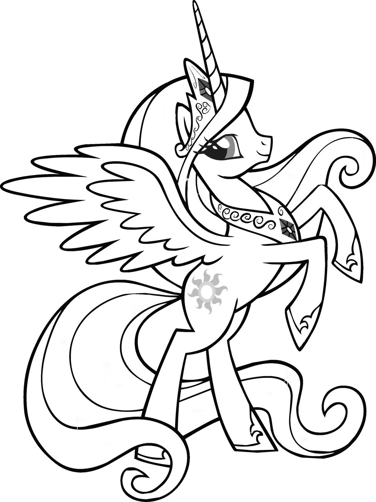Get My Little Pony Printable Coloring Page Gif