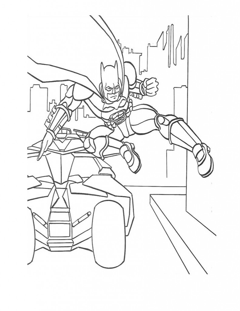 Coloring Page of Batman