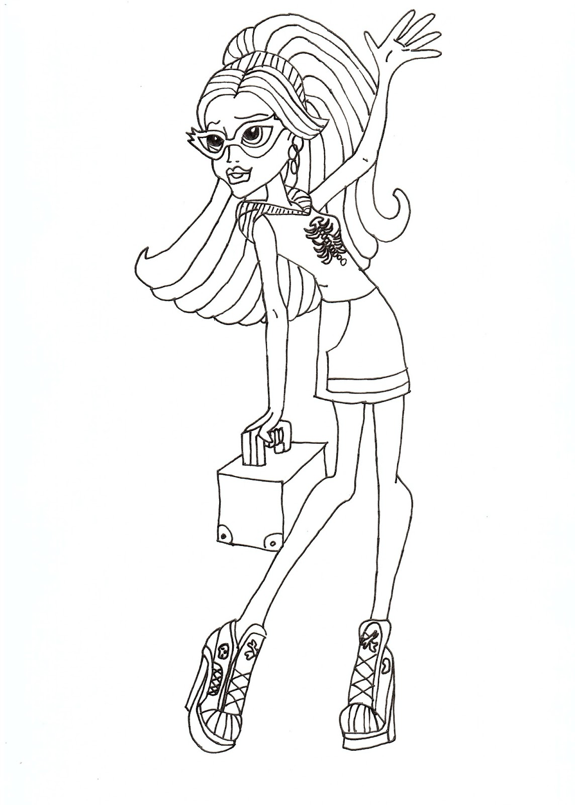 Free Printable Monster High Coloring Pages for Kids