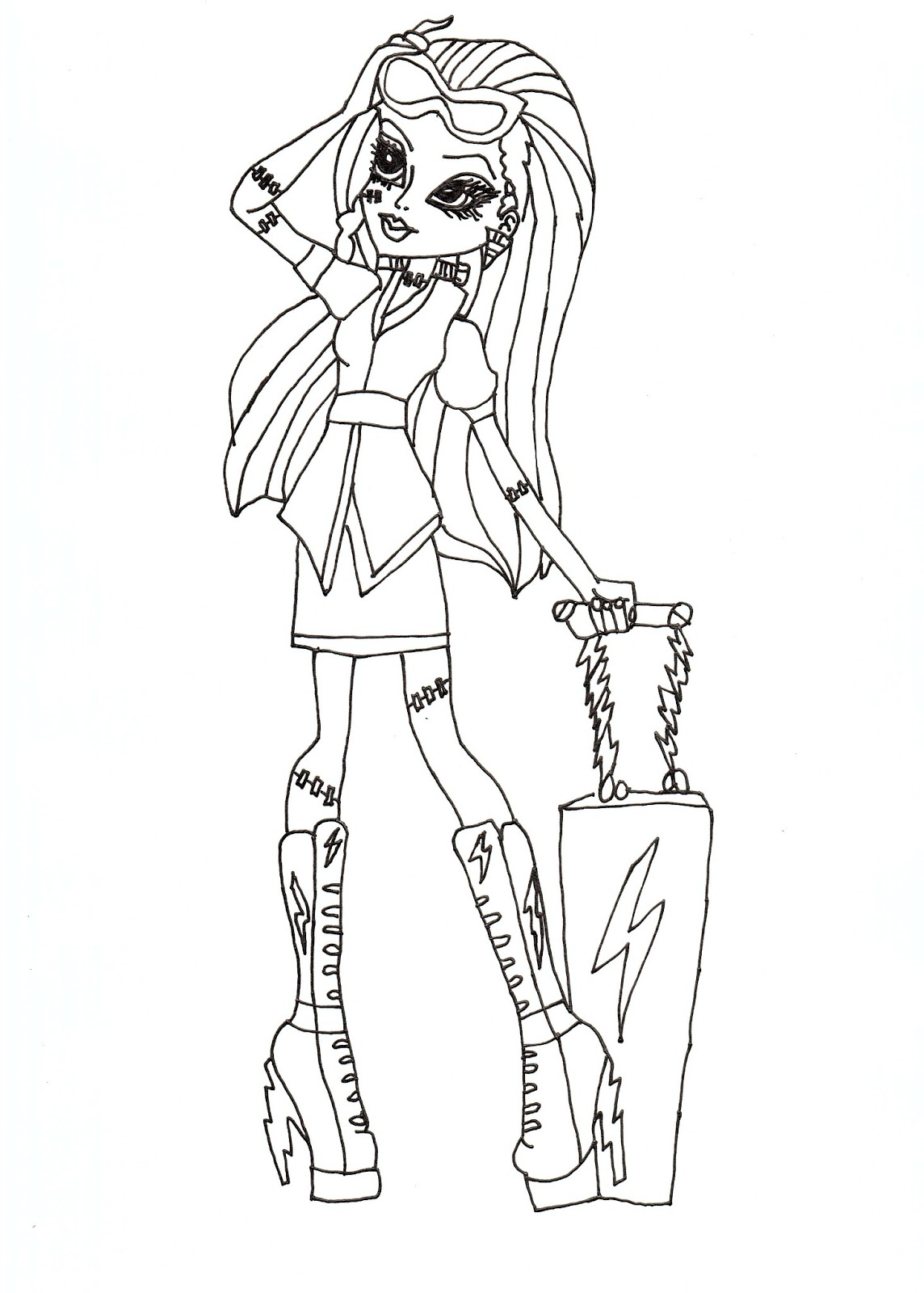 Monster High Robecca Steam Coloring Pages