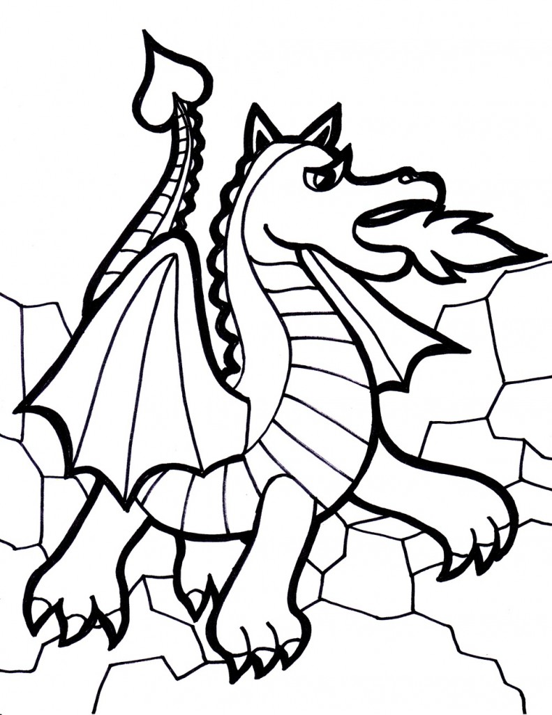 Coloring Pages of Dragons
