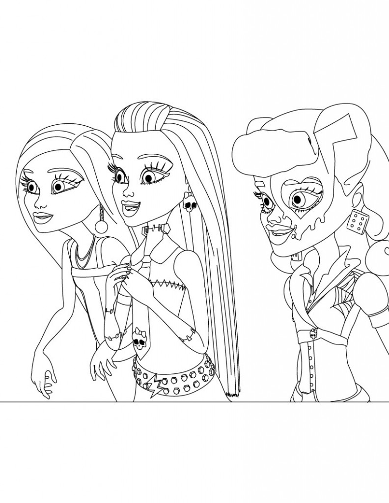 Free Printable Monster High Coloring Pages For Kids