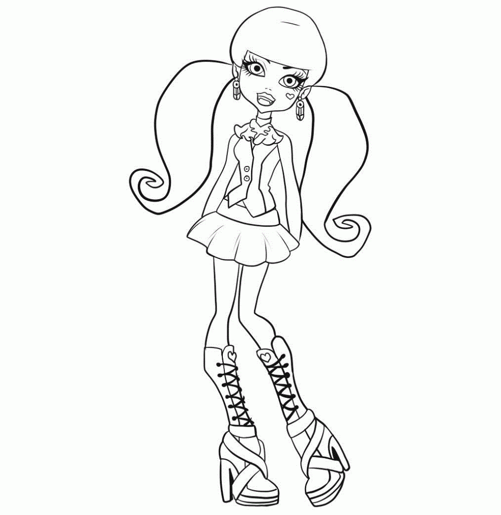 Coloring Pages of Monster High Image