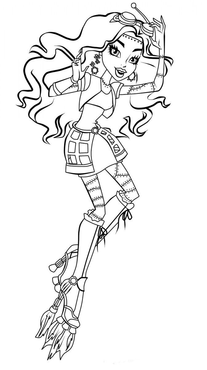 monster high coloring pages bonita femur coloring