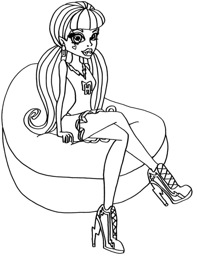 Coloring Pages of Monster High Photos