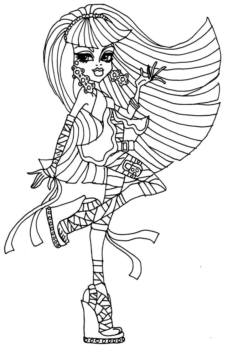 monster high coloring pages