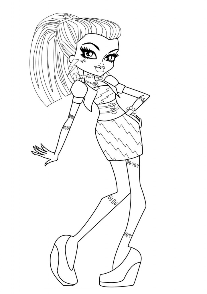 Coloring Pages of Monster High Pictures