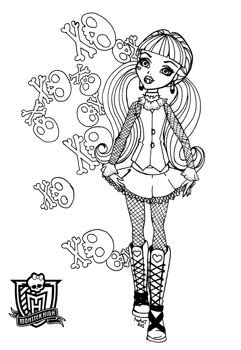 Deuce Gorgon - Monster High Kids Coloring Pages