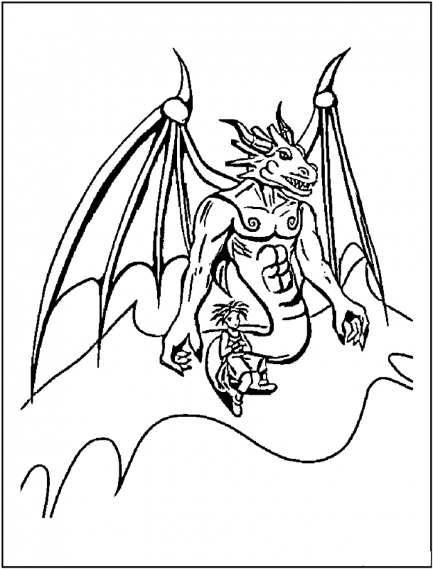 Free Printable Dragon Coloring Pages For Kids