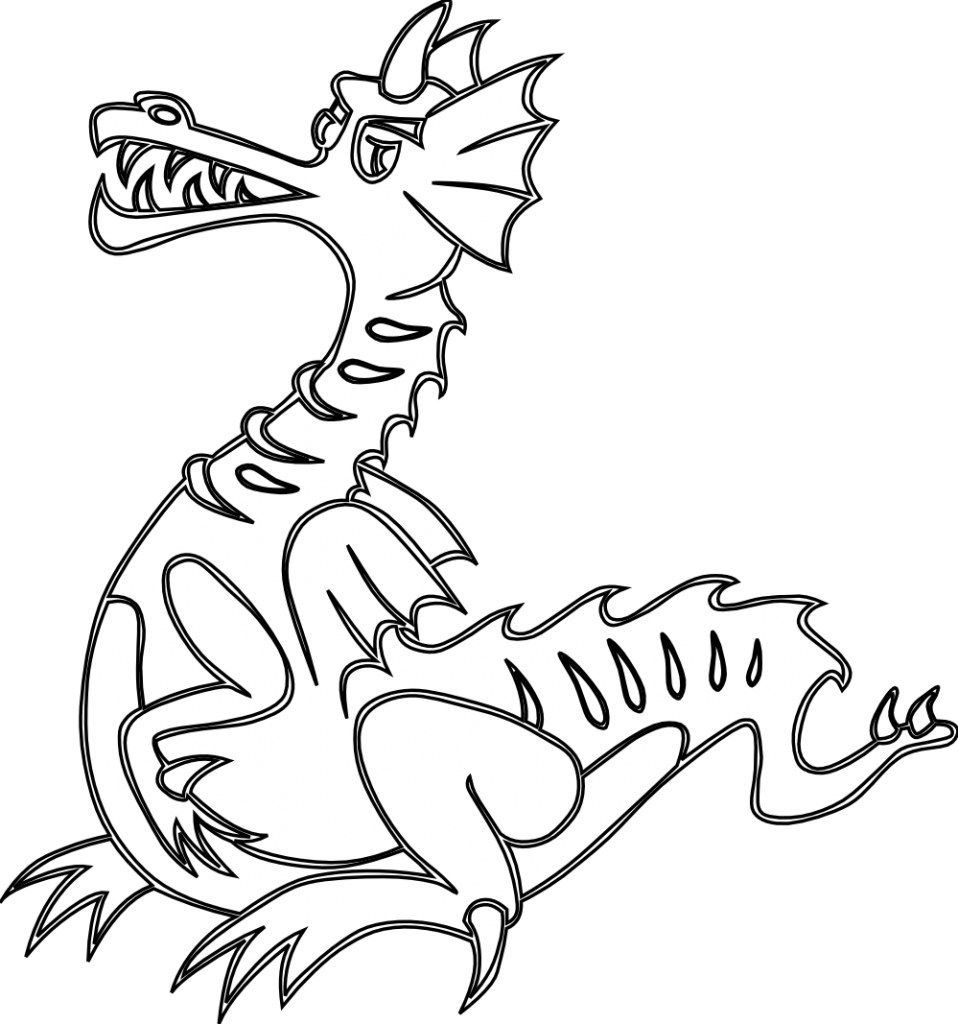 Cool Dragon Coloring Pages