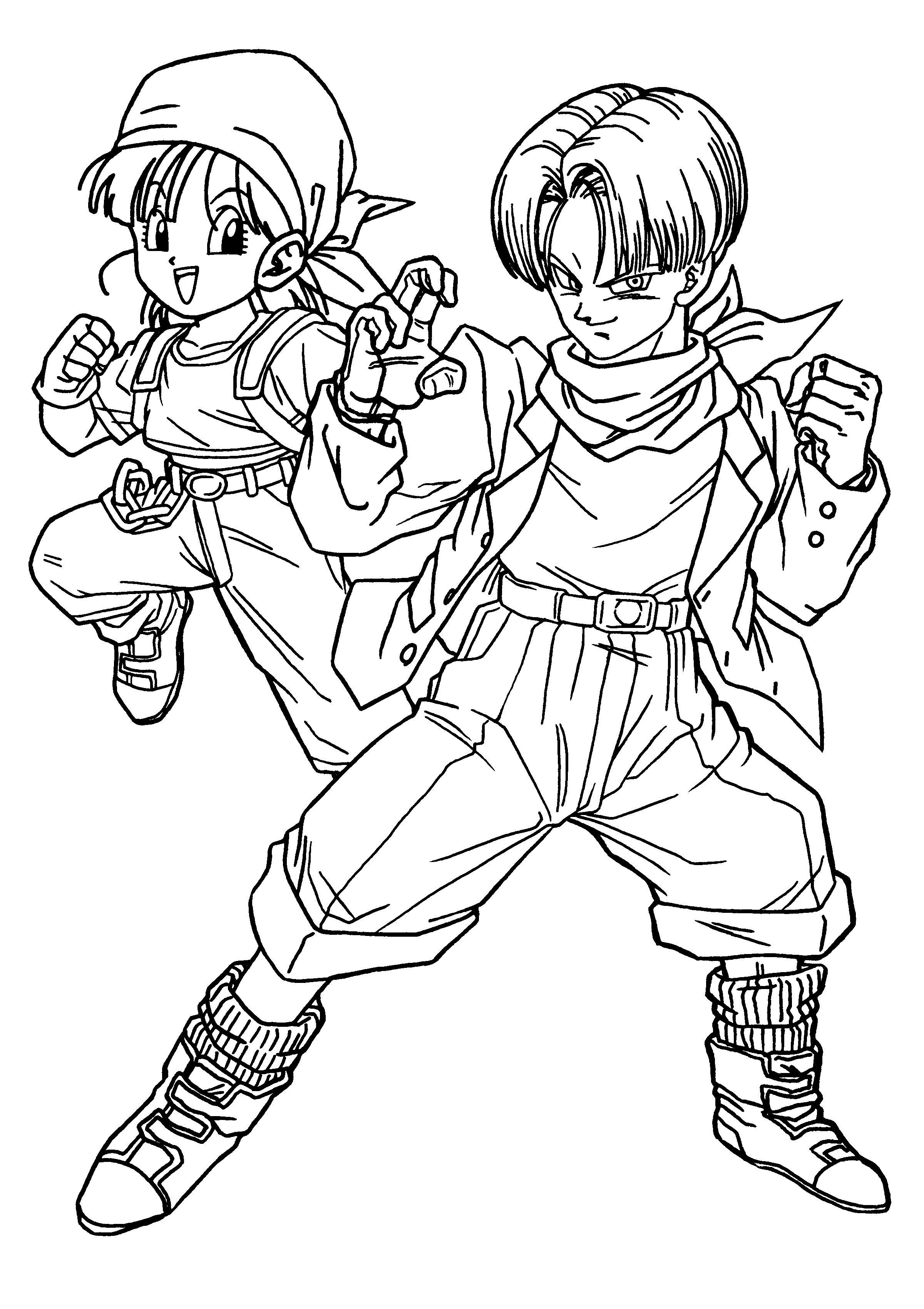 free printable dragon ball z coloring pages for kids