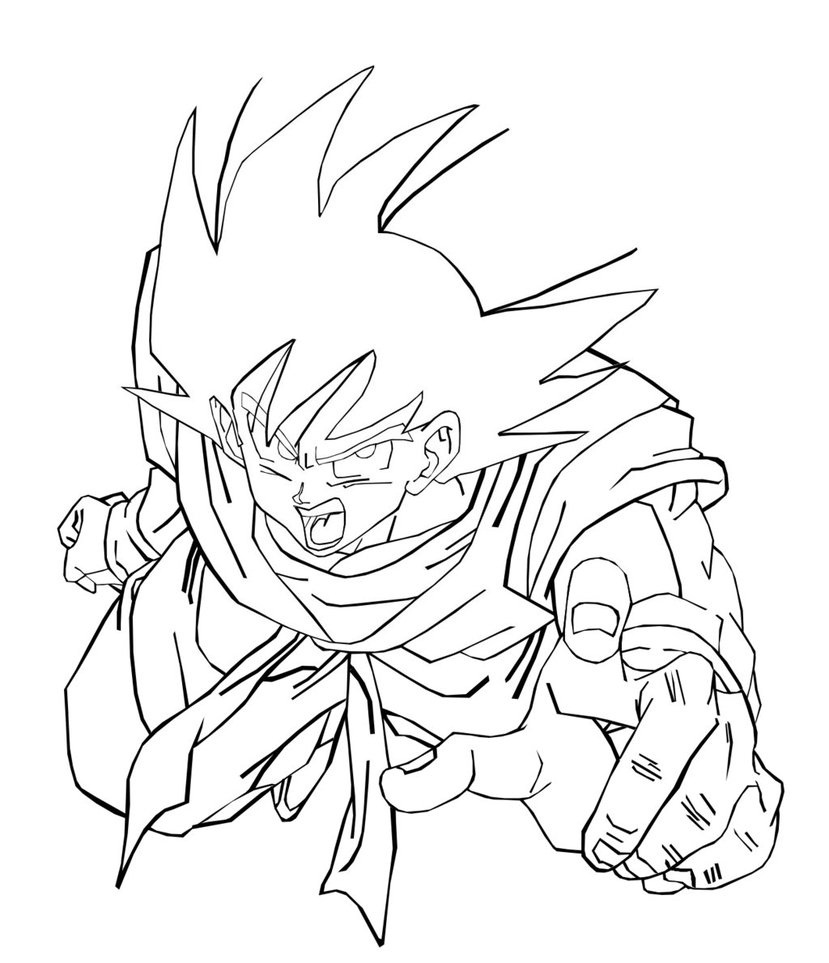 Download Free Printable Dragon Ball Z Coloring Pages For Kids