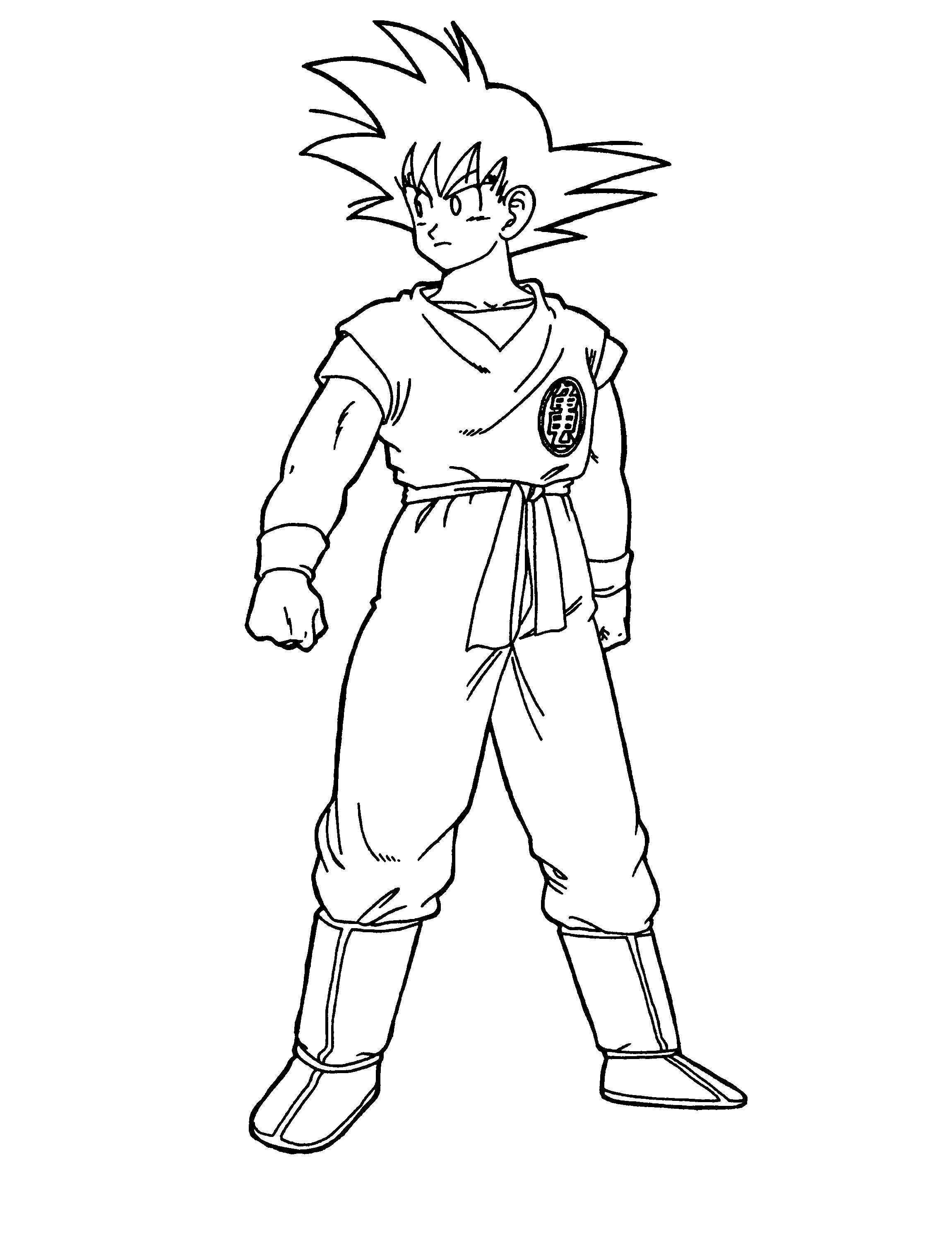 Dragon Ball Z Goku Coloring Pages Printable - Get Coloring Pages