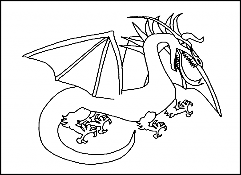 dragon coloring pages