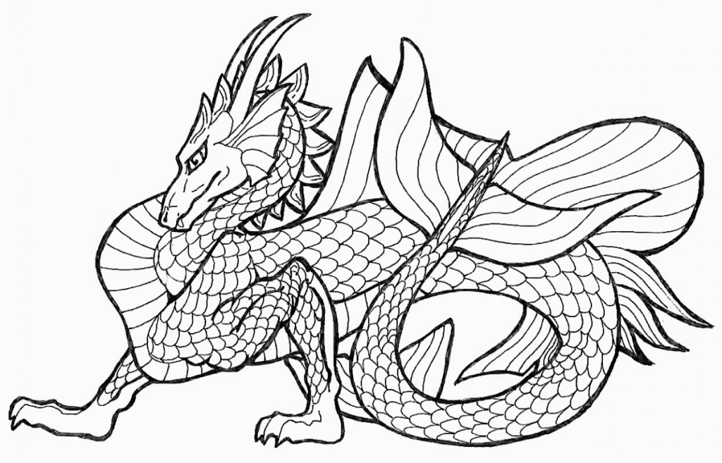 Free Dragon Coloring Pages