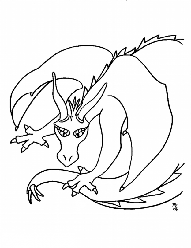 Free Printable Dragon Coloring Pages For Kids
