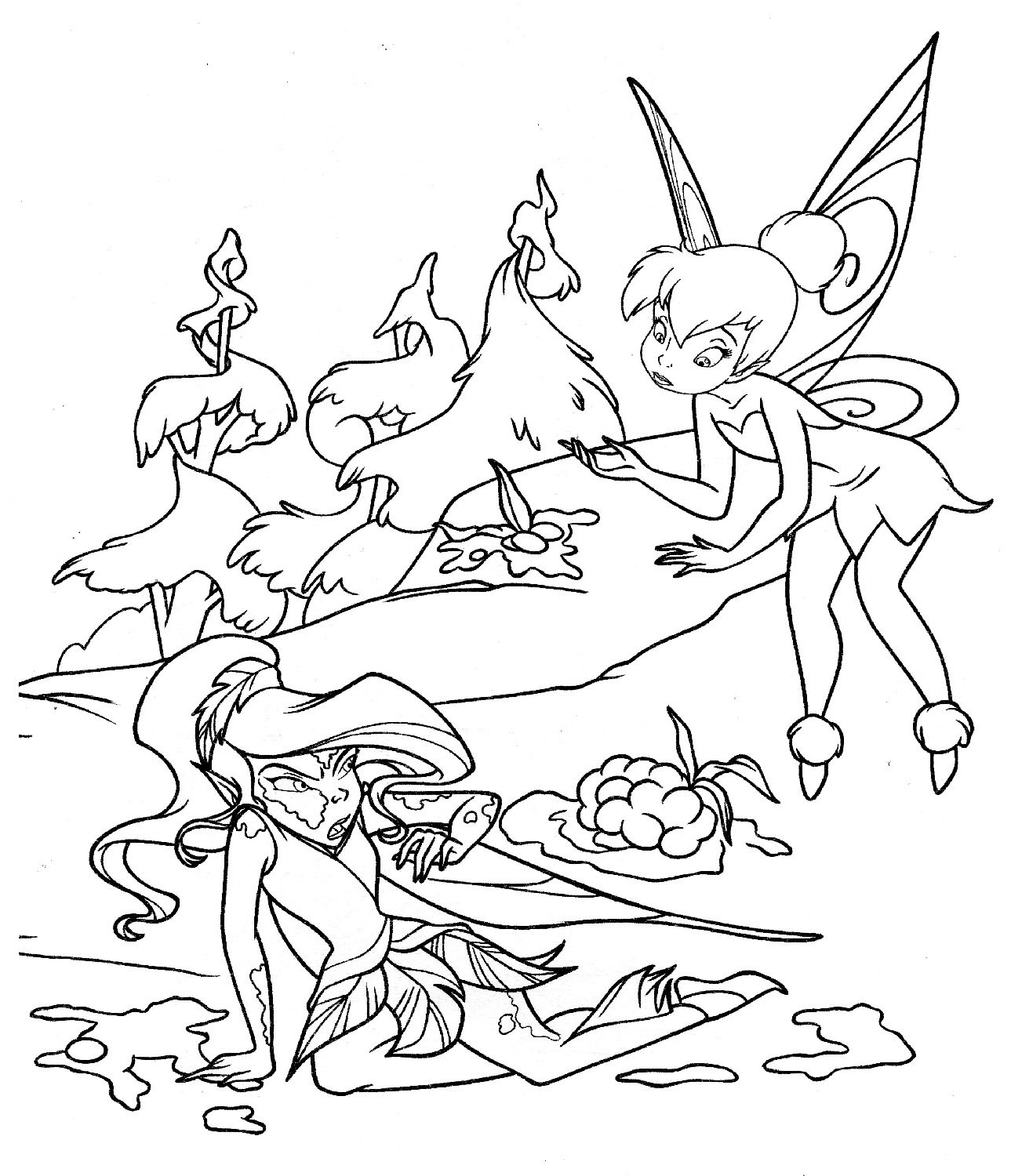 tinkerbell coloring pages