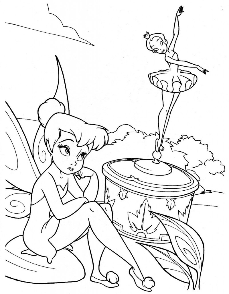 I Love Tinkerbell Coloring Pages