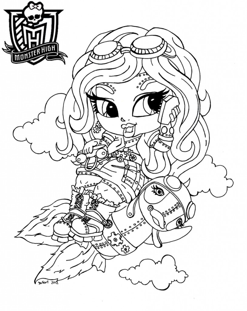 Monster High Baby Coloring Pages Photos