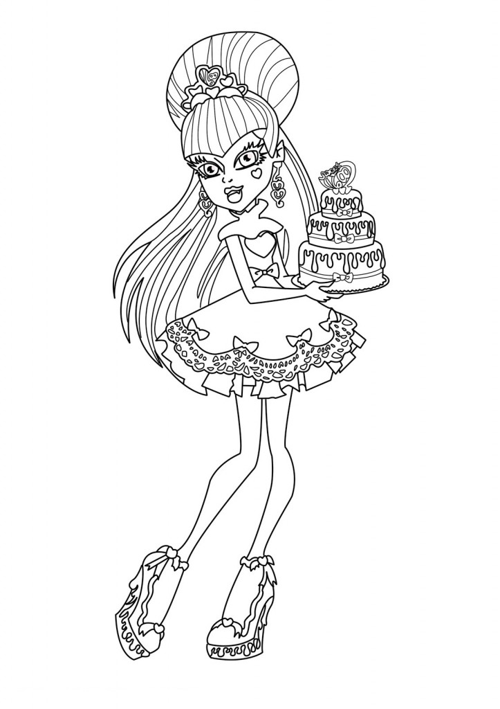 Monster High Coloring Page Image