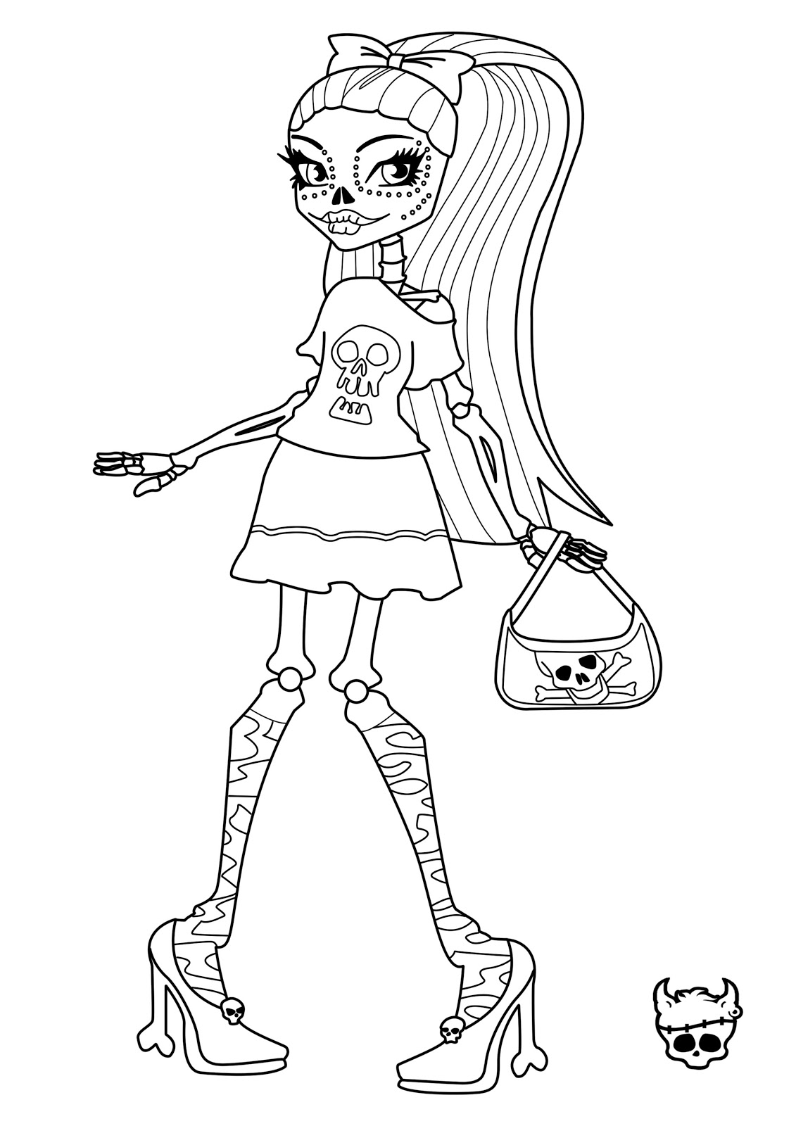 Free Printable Monster High Coloring Pages for Kids