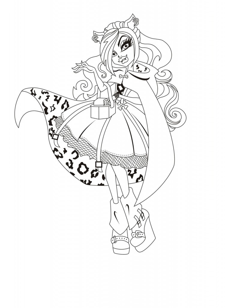 Monster High Coloring Page Pictures
