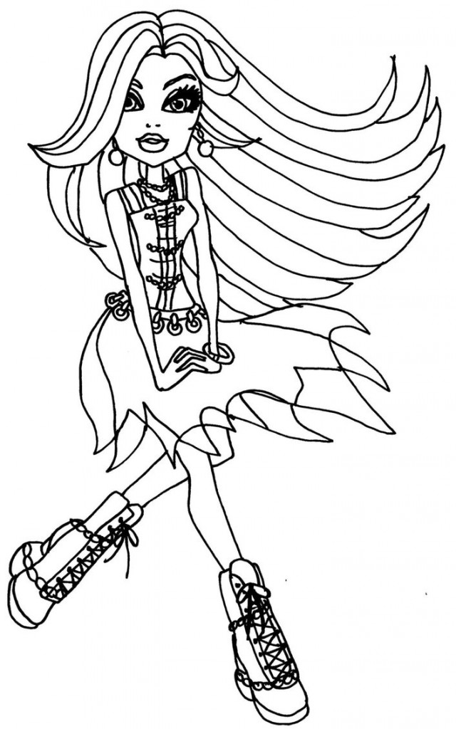 Monster High Coloring Pages Frankie Stein