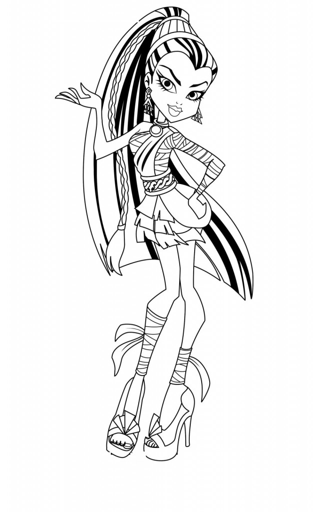 Monster High Coloring Pages Photos